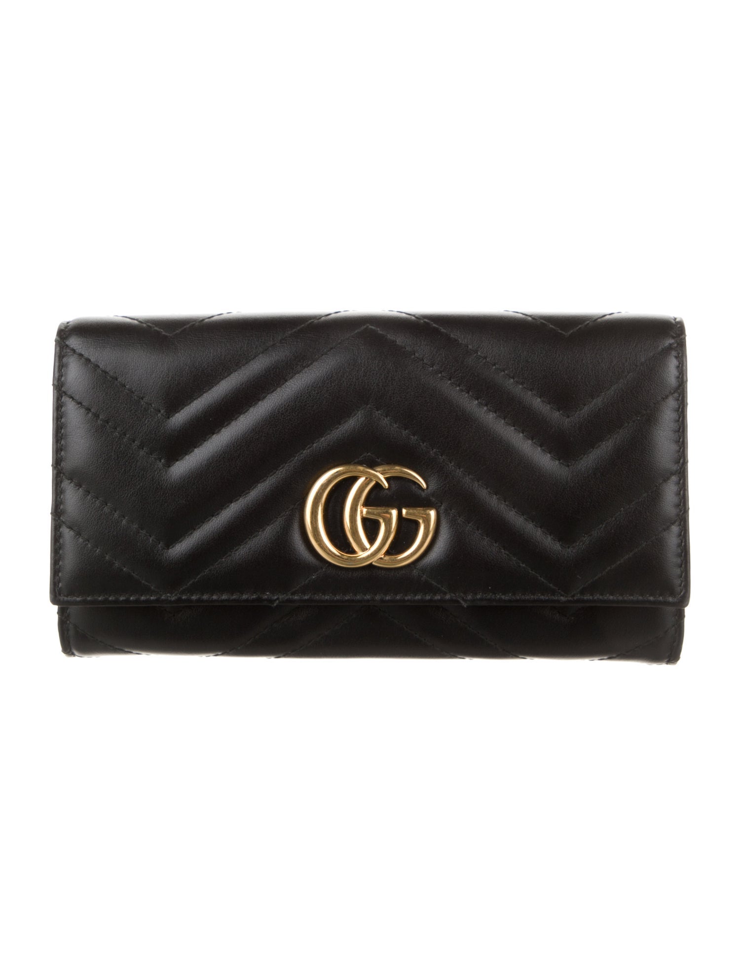 Gucci GG Marmont Continental Running GG Logo Continental Wallet